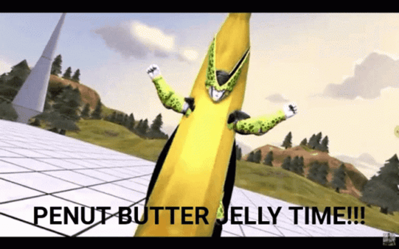 Peanut Butter Jelly Time Banana Dance Meme GIF
