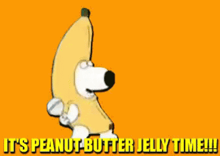 Peanut Butter Jelly Time Brian Griffin Dancing GIF
