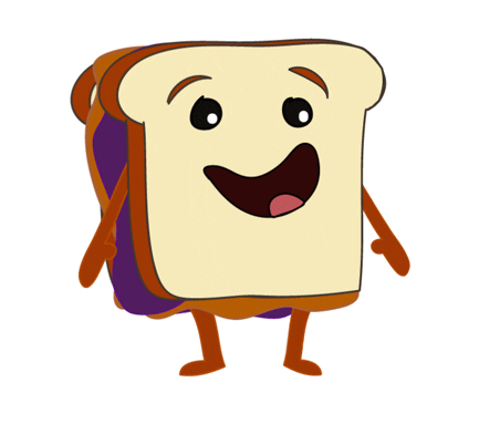 Peanut Butter Jelly Time Grooving Bread GIF