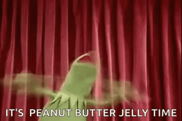 Peanut Butter Jelly Time Kermit The Frog GIF