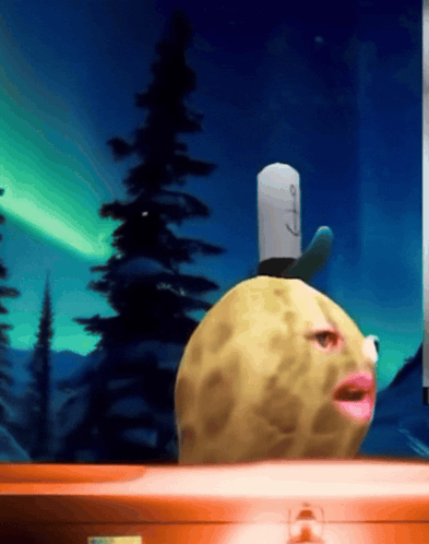 Peanut Chef Wearing Pink Lip GIF