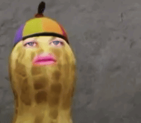 Peanut with Pink Lip and Obey Hat