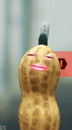 Peanut with Red Lip and Female Symbol