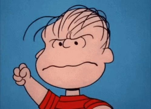 Peanuts Character Making Angry Face