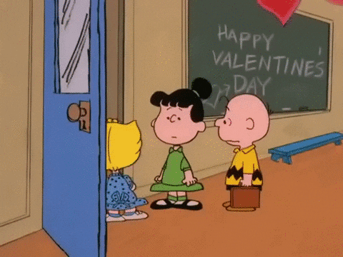 Peanuts Charlie And Friends Talking Snoopy Valentines Day GIF