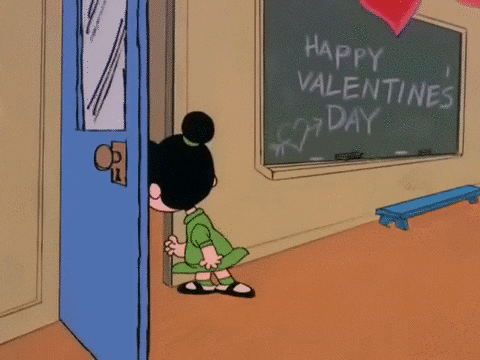 Peanuts Charlie Brown Feeling Down On Snoopy Valentines GIF