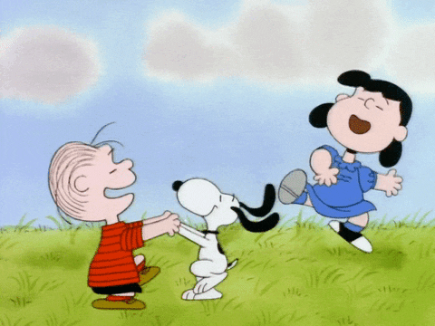 Peanuts Charlie Snoopy Lucy Dancing GIF