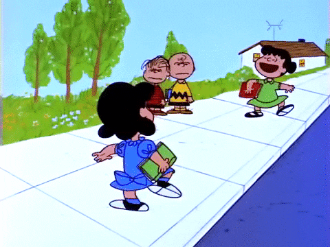 Peanuts Lucy Happily Dancing GIF