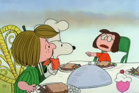Peanuts Happy Thanksgiving Charlie Brown GIF