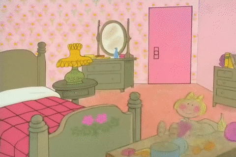 Peanuts Scene Sally Brown And Charlie Brown Going To Sleep GIF