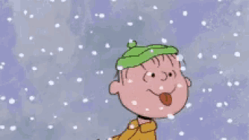 Peanuts Snowflakes Gif GIF