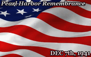 Pearl Harbor Remembrance Dec 7Th 1941 American Flag GIF