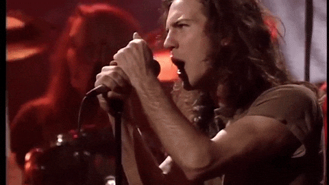 Pearl Jam Eddie Vedder Belting Out GIF