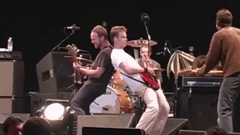 Pearl Jam Eddie Vedder Mike Mccready Hyped Performance GIF