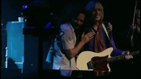 Pearl Jam Eddie Vedder With Tom Petty GIF