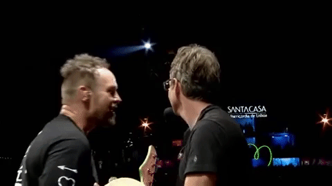 Pearl Jam Stone Gossard Edddie Vedder Jamming GIF