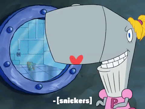 Pearl Krabs From Spongebob Squarepants Snickering GIF
