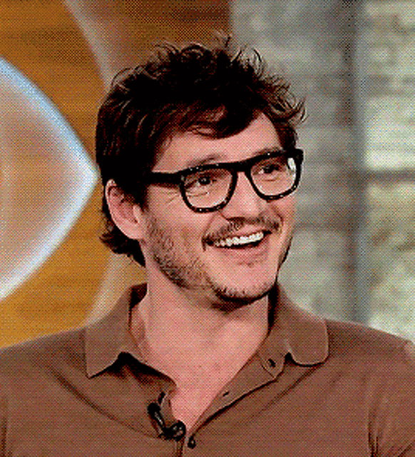 Pedro Pascal Cute Glasses Happy Smiling GIF