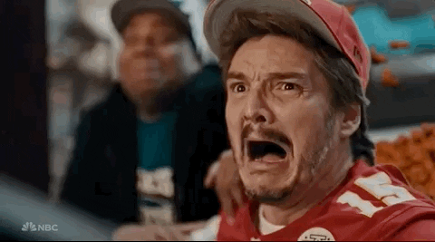 Pedro Pascal Eating Sandwich Is Shock GIF