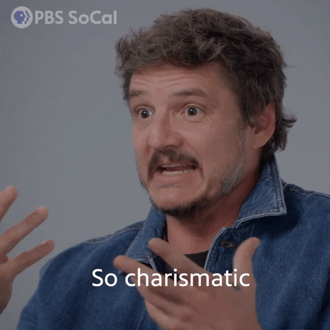 Pedro Pascal Eating Sandwich So Charismatic GIF