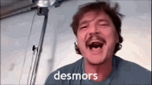 Pedro Pascal Laughing Then Crying GIF