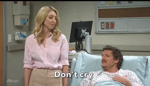 Pedro Pascal Nicolas Cage Don't Cry Pretty Lady GIF