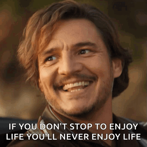 Pedro Pascal Nicolas Cage Enjoy Life GIF