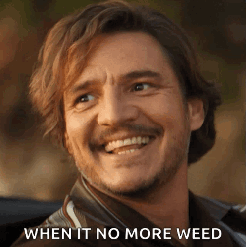 Pedro Pascal Nicolas Cage No More Weed GIF