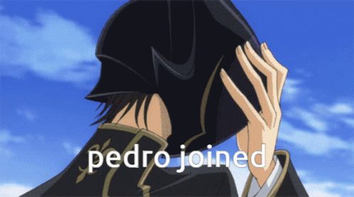 Pedro Text Joined Person GIF