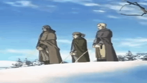 Pee Pissing On The Snow Ground GIF