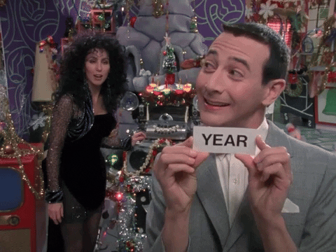 Pee Wee Herman And Cher That's Right GIF
