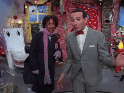 Pee Wee Herman And Reba The Mail Lady GIF