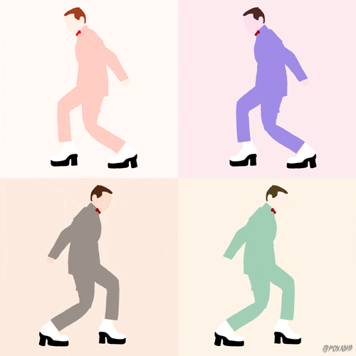 Pee Wee Herman Dance Animation GIF