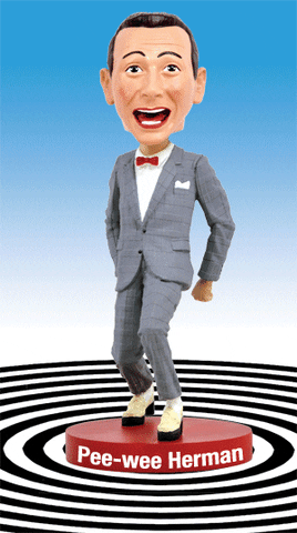 Pee Wee Herman Dance Bobblehead GIF
