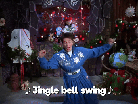 Pee Wee Herman Dance Jingle Bell Swing GIF
