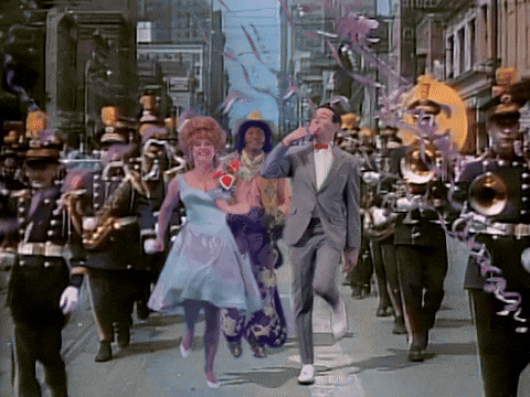 Pee Wee Herman Dance Marching Parade GIF