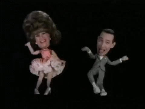 Pee Wee Herman Dance Puppet GIF