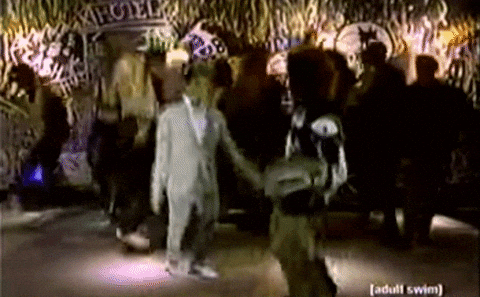 Pee Wee Herman Dance Slam It In GIF