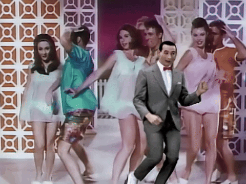 Pee Wee Herman Dance With Modern Music GIF