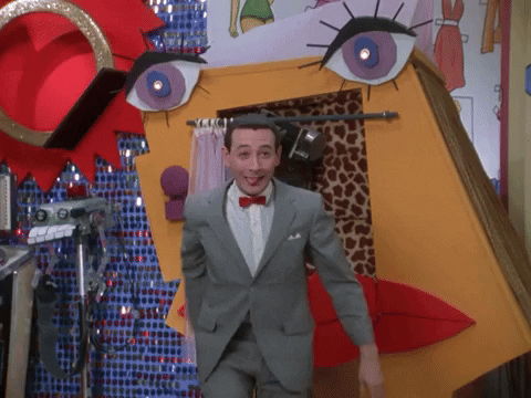 Pee Wee Herman Magic Screen GIF
