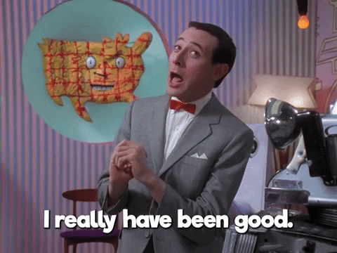 Pee Wee Herman Pleading GIF
