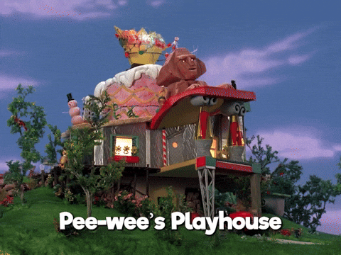 Pee Wee Play House Exploding GIF