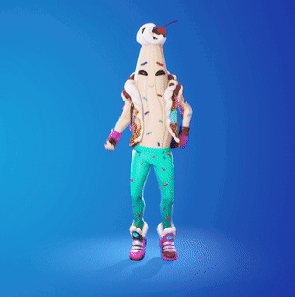Peely Banana Character Skin Fortnite Dances GIF