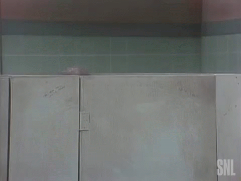 Peeping At Dumb And Dumber Bathroom GIF