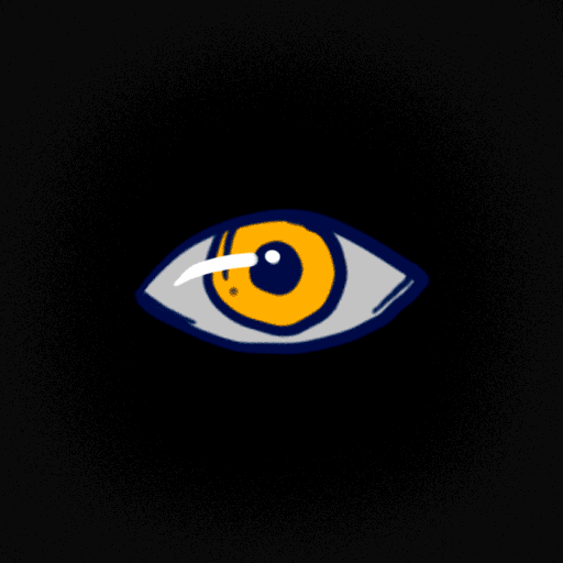 Peeping Tom Blinking Animated Eye GIF