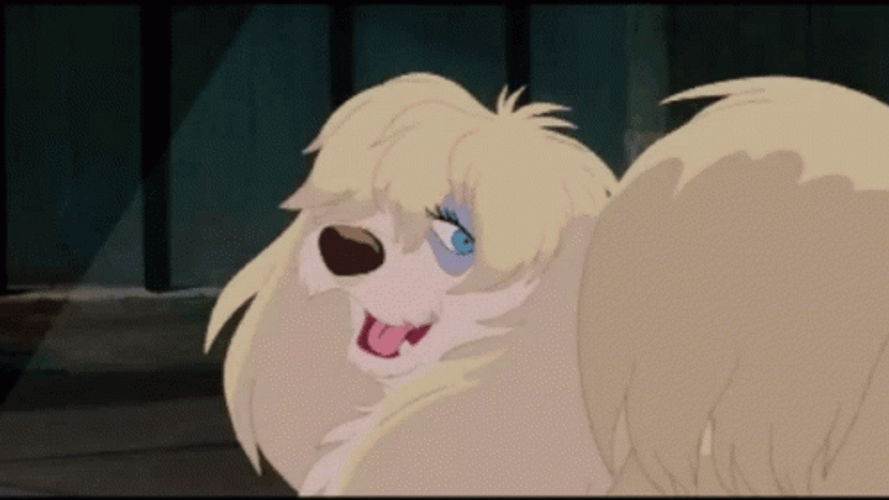 Peg Lady And The Tramp Tongue Out GIF