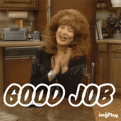 Peggy Bundy Clapping Good Job Meme GIF