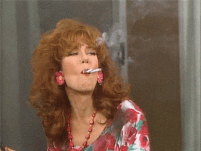 Peggy Bundy Smoking Cigar GIF