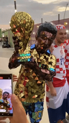 Pele In Moving Mosaic Art GIF