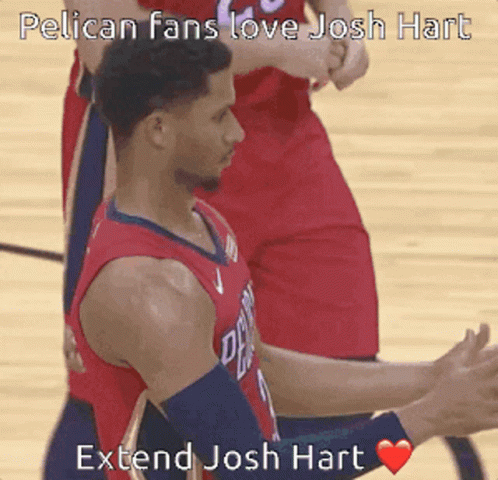 Pelican Fans Love Josh Hart Heart
